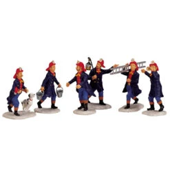 Lemax Village Collection Fireman, Set Of 6 #02446