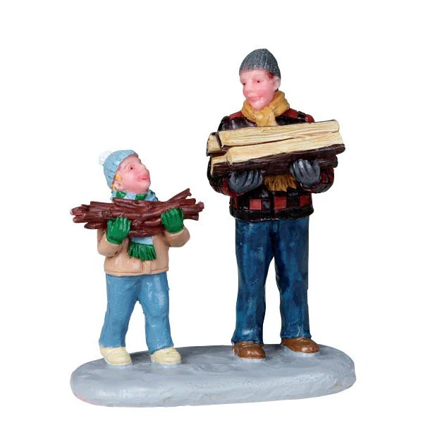 Lemax Village Collection Firewood For The Hearth #02807 3 Lemax Village Collection Firewood For The Hearth #02807