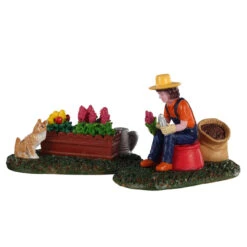 Lemax Village Collection Garden Grooming, Set Of 2 #02920