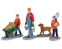 Lemax Village Collection Morning Chores, Set Of 4 #02922