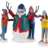 Lemax Village Collection Snowman Selfie, Set Of 3 #02940 -Kurt Adler Shop 02940