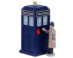 Lemax Village Collection Police Call Box, Set Of 2 #03509