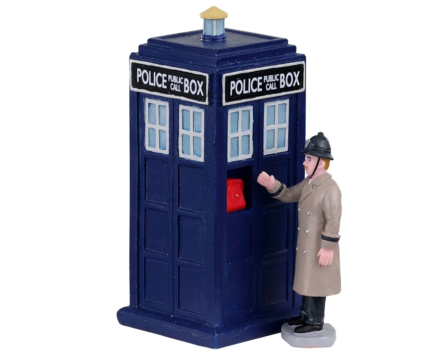 Lemax Village Collection Police Call Box, Set Of 2 #03509 3 Lemax Village Collection Police Call Box, Set Of 2 #03509