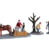Lemax Village Collection Maple Syrup Season, Set Of 3 Table Accent #03523 -Kurt Adler Shop 03523