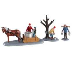 Lemax Village Collection Maple Syrup Season, Set Of 3 Table Accent #03523