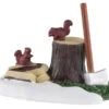Lemax Village Collection Axe And Logs #04730 -Kurt Adler Shop 04730