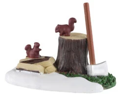 Lemax Village Collection Axe And Logs #04730