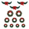 Lemax Village Collection Garland And Wreaths, Set Of 12 #04802 -Kurt Adler Shop 04802