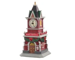 Lemax Village Collection Tannenbaum Clock Tower, B/O (1.5V) #05679