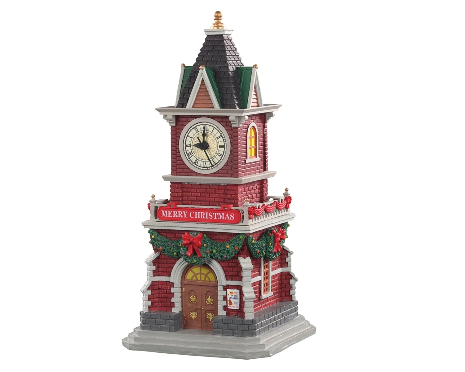 Lemax Village Collection Tannenbaum Clock Tower, B/O (1.5V) #05679 3 Lemax Village Collection Tannenbaum Clock Tower, B/O (1.5V) #05679