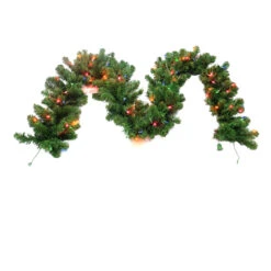9ft X 12in Kentucky Pine Green Garland With 100 UL Multi Lights #114-KNGG-9/12M1