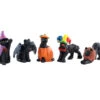 Lemax Village Collection Halloween Cats, Set Of 5 #12014 -Kurt Adler Shop 12014