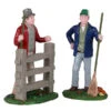 Lemax Village Collection Friendly Neighbors, Set Of 2 Figurines #12017 -Kurt Adler Shop 12017