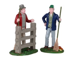 Lemax Village Collection Friendly Neighbors, Set Of 2 Figurines #12017