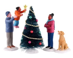 Lemax Village Collection The Final Touch, Set Of 4 Figurines #12032