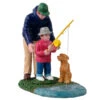 Lemax Village Collection His First Fishing Lesson Figurine #12038 -Kurt Adler Shop 12038