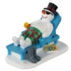 Lemax Village Collection Relaxing Snowman Figurine #12039 -Kurt Adler Shop 12039