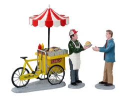 Lemax Village Collection Taco Cart, Set Of 3 Figurines #12042