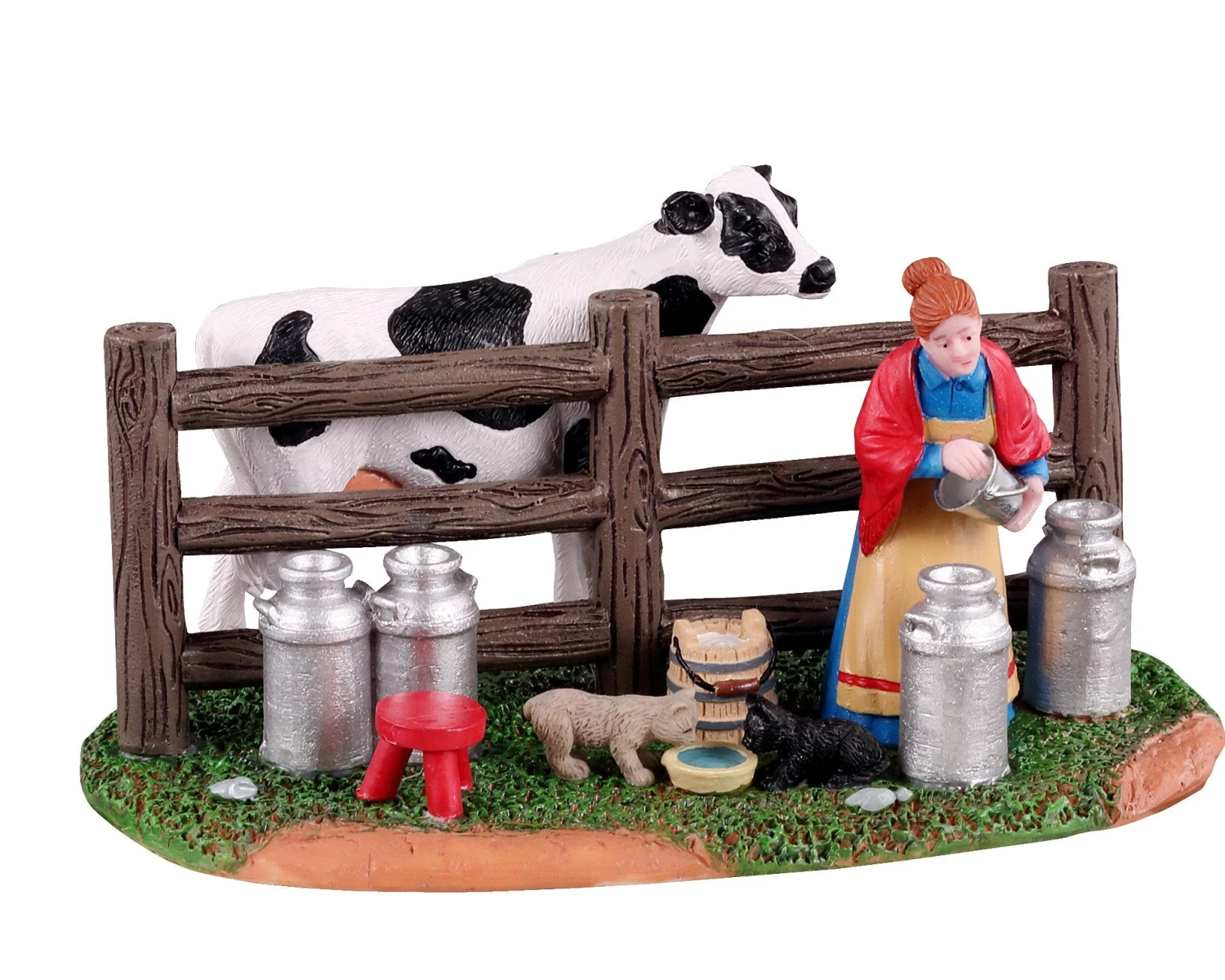Lemax Village Collection Victorian Dairy Farmer Table Accent #13563 3 Lemax Village Collection Victorian Dairy Farmer Table Accent #13563