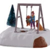 Lemax Village Collection Puppy Gets A Swing Ride, B/O Table Accent #14836 -Kurt Adler Shop 14836