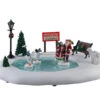Lemax Village Collection North Pole Skating Rink, B/O Table Accent #14837 -Kurt Adler Shop 14837