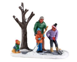 Lemax Village Collection Shoveling The Driveway #23594