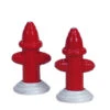 Lemax Village Collection Metal Fire Hydrant, Set Of 2 #24986 -Kurt Adler Shop 24986