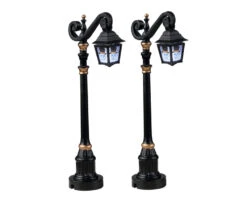 Lemax Village Collection Skeleton Deco Lamp, Set Of 2, Battery Operated (4.5V) #24987