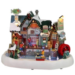 Lemax Village Collection Birch Creek Ice Fishing Festival, With 4.5V Adaptor #25862