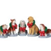 Lemax Village Collection Christmas Pooch, Set Of 5 #32138 -Kurt Adler Shop 32138 24657