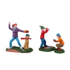 Lemax Village Collection Baseball Practice, Set Of 3 #32206