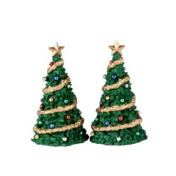 Lemax Village Collection Classic Christmas Tree, Set Of 2 #34100