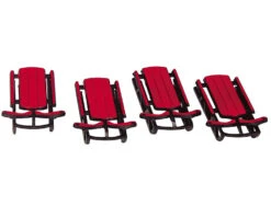 Lemax Village Collection Sled, Set Of 4 #34948