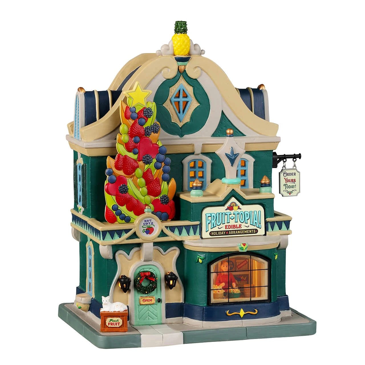 Lemax Village Collection Fruit-Topia! #35060 3 Lemax Village Collection Fruit-Topia! #35060