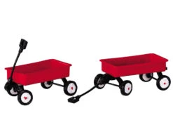 Lemax Village Collection Red Wagons, Set Of 2 #44175