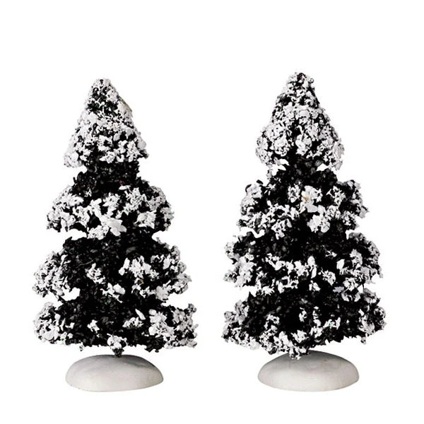 Lemax Village Collection Evergreen Tree Small, Set Of 2 #44234 3 Lemax Village Collection Evergreen Tree Small, Set Of 2 #44234