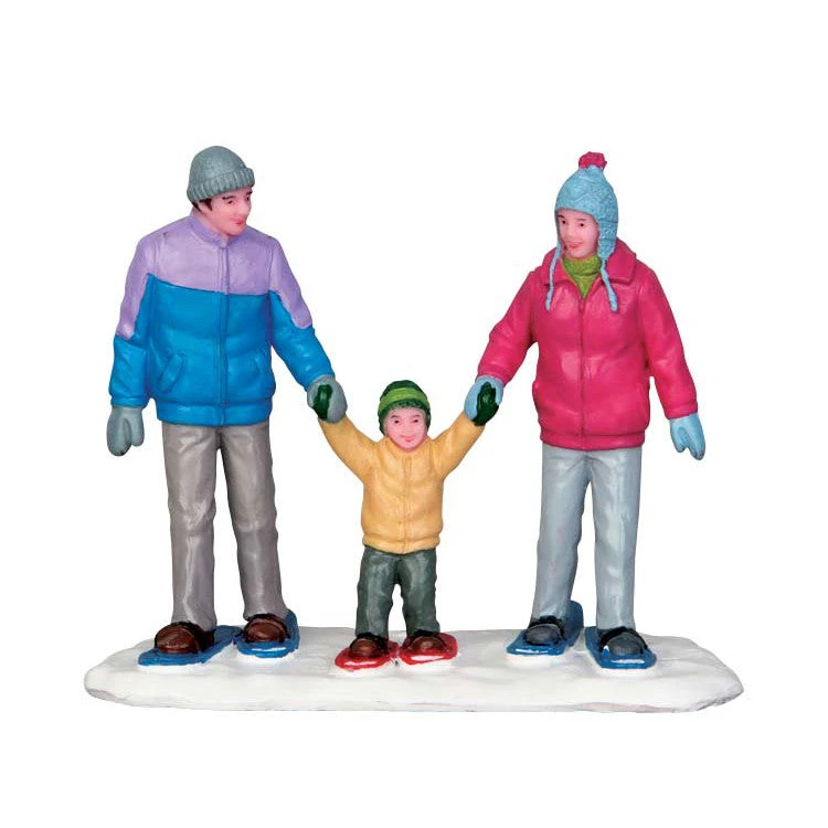 Lemax Village Collection Snowshoe Family #52336 3 Lemax Village Collection Snowshoe Family #52336