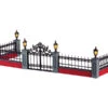 Lemax Village Collection Lighted Wrought Iron Fence, Set Of 5, B/O Lighted Accessory #54303 -Kurt Adler Shop 54303