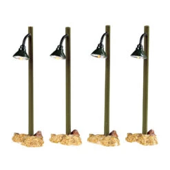 Lemax Village Collection Rustic Street Lamp, Set Of 4 #54362