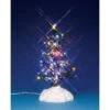 Lemax Village Collection Lighted Pine Tree Multi Medium #54949 -Kurt Adler Shop 54949 52852