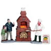 Lemax Village Collection Outdoor Pizza Oven #64066 -Kurt Adler Shop 64066L 01686