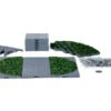 Lemax Village Collection Plaza System (Grey, Round Grass) - 24 Pcs #64108 -Kurt Adler Shop 64108
