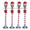 Lemax Village Collection Santa Hat Street Lamp, Set Of 4 #64472