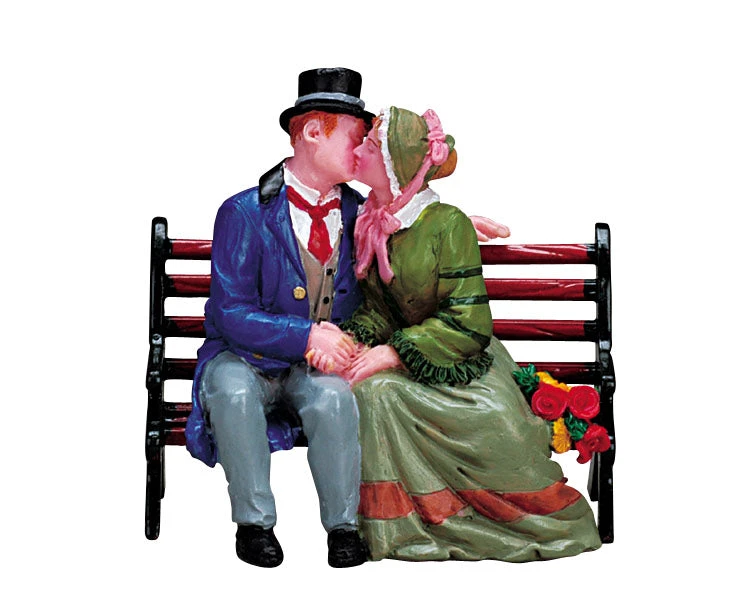 Lemax Village Collection The Kiss #72380 3 Lemax Village Collection The Kiss #72380