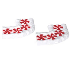 Lemax Village Collection Candy Cane Lane, Curved, Set Of 2 #74207