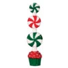 Lemax Village Collection Peppermint Candy Topiary #74208 2 Lemax Village Collection Peppermint Candy Topiary #74208 -Kurt Adler Shop 74208