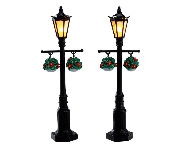 Lemax Village Collection Old English Lamp Post, Set Of 2 #74231 3 Lemax Village Collection Old English Lamp Post, Set Of 2 #74231