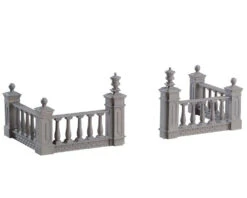 Lemax Village Collection Plaza Fence, Set Of 4 #74237