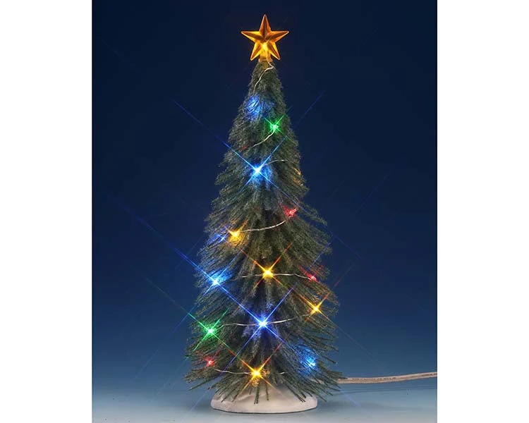 Lemax Village Collection Chasing Multi Light Spruce Tree, Large #74265 3 Lemax Village Collection Chasing Multi Light Spruce Tree, Large #74265
