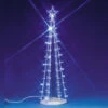 Lemax Village Collection Lighted Silhouette Tree Blue Large #74657 -Kurt Adler Shop 74657 36224